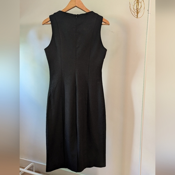Benetton charcoal stretch shift dress size L - Picture 3 of 10